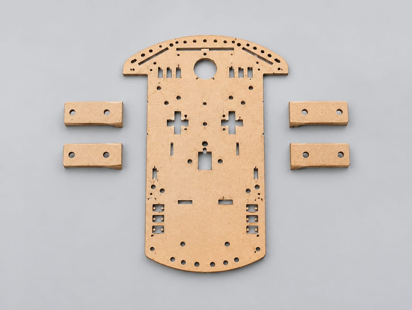 2 Wheel Drive Smart Robot Chassis with 4 Brackets (Chassis Only)